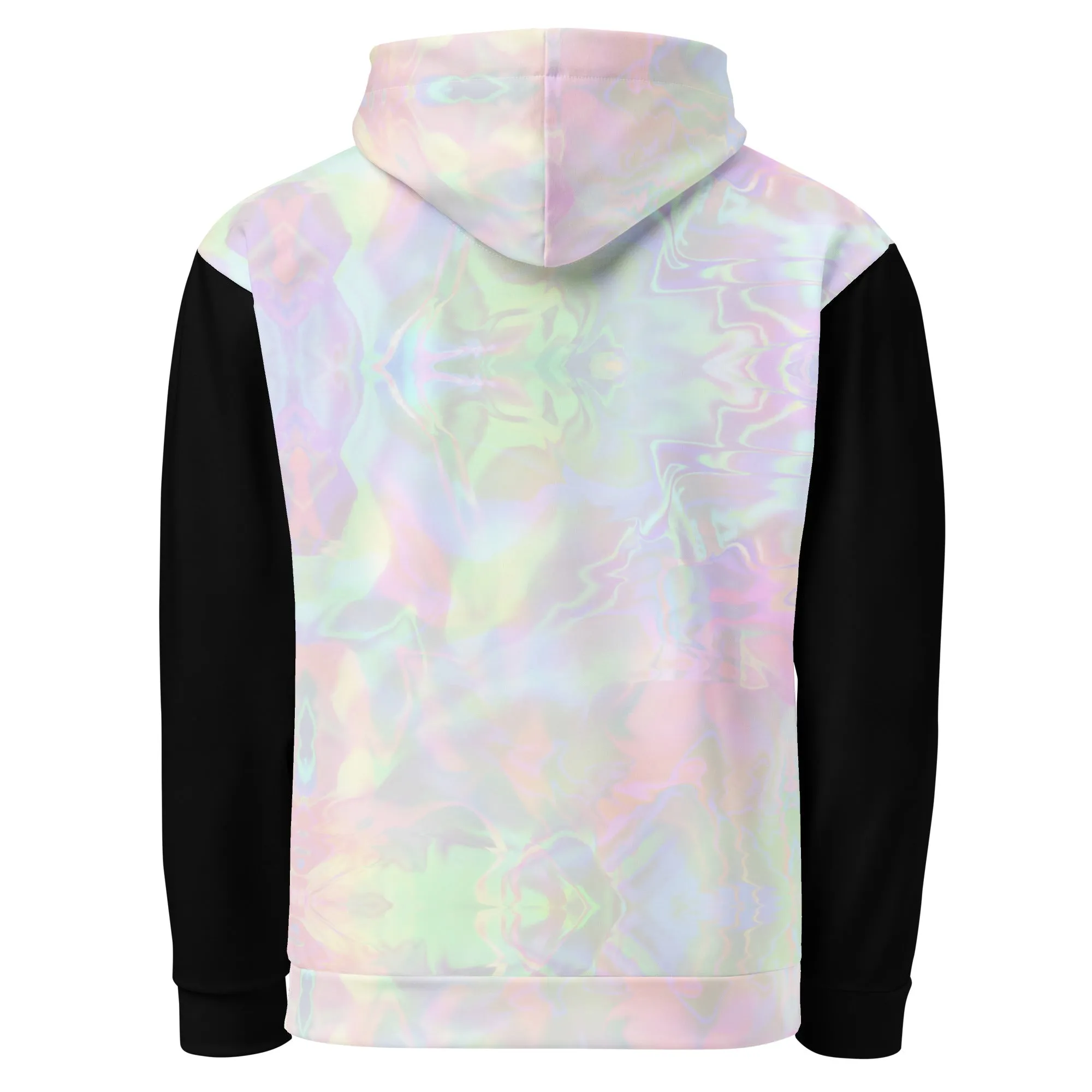 Pastel Aura Black Sleeve Eco Hoodie
