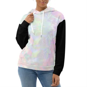 Pastel Aura Black Sleeve Eco Hoodie