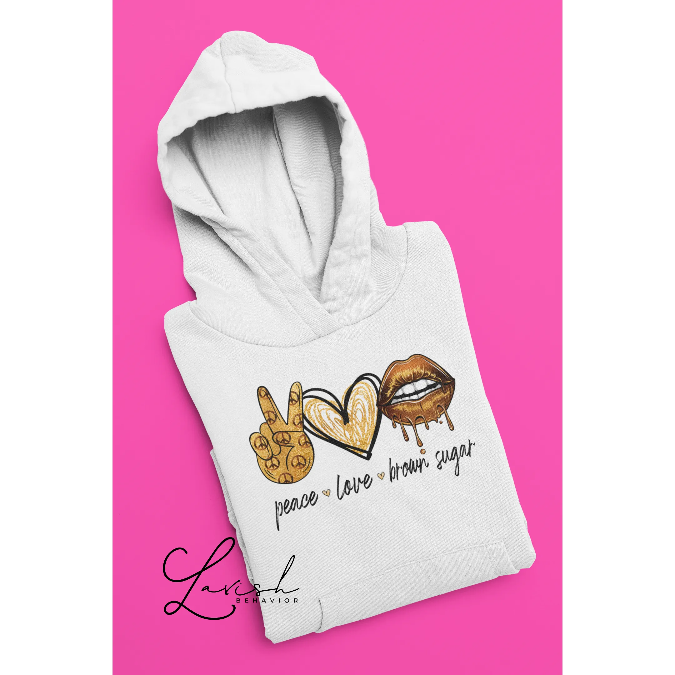 Peace Love Brown Sugar Hoodie