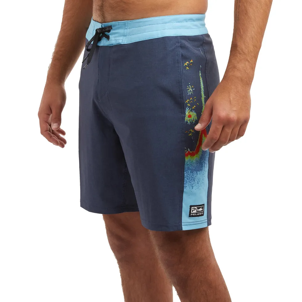 Pelagic Gear - Side Scanner Boardshorts 19" - Sonar Navy