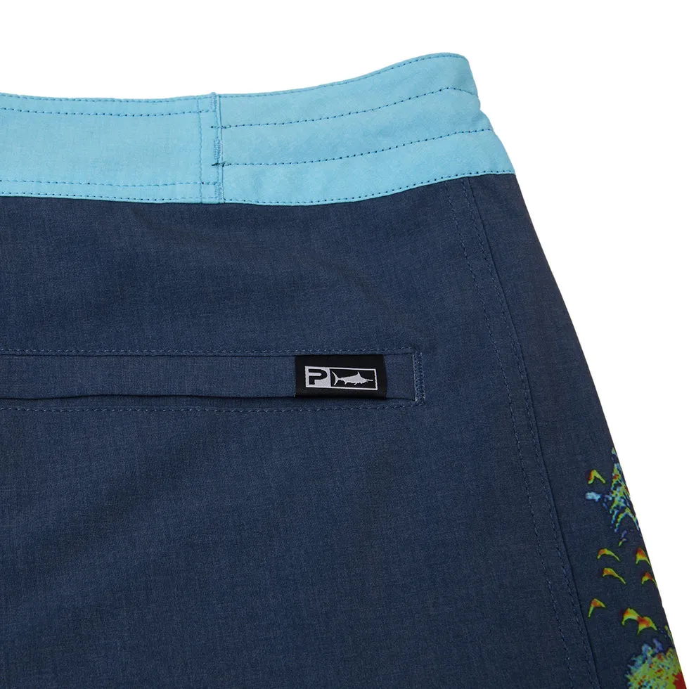 Pelagic Gear - Side Scanner Boardshorts 19" - Sonar Navy