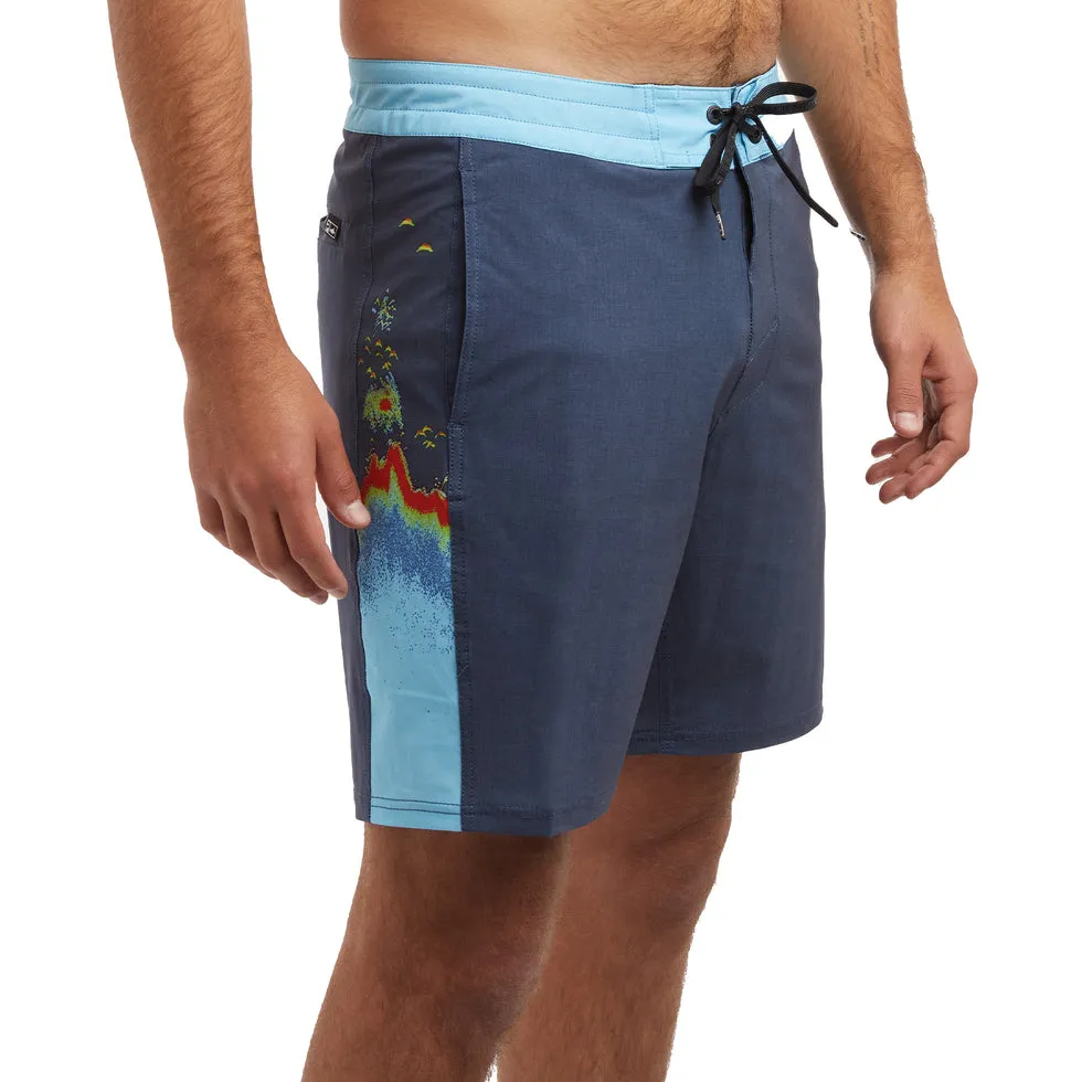 Pelagic Gear - Side Scanner Boardshorts 19" - Sonar Navy