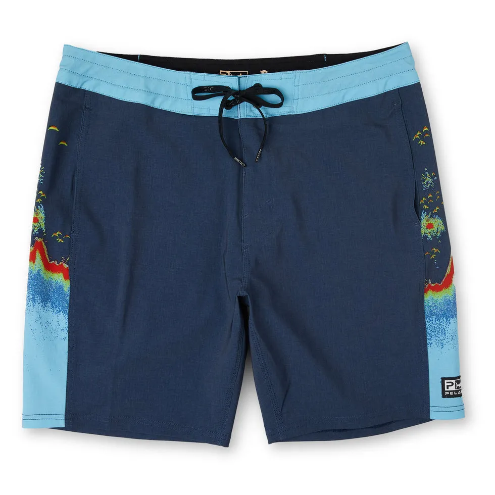 Pelagic Gear - Side Scanner Boardshorts 19" - Sonar Navy