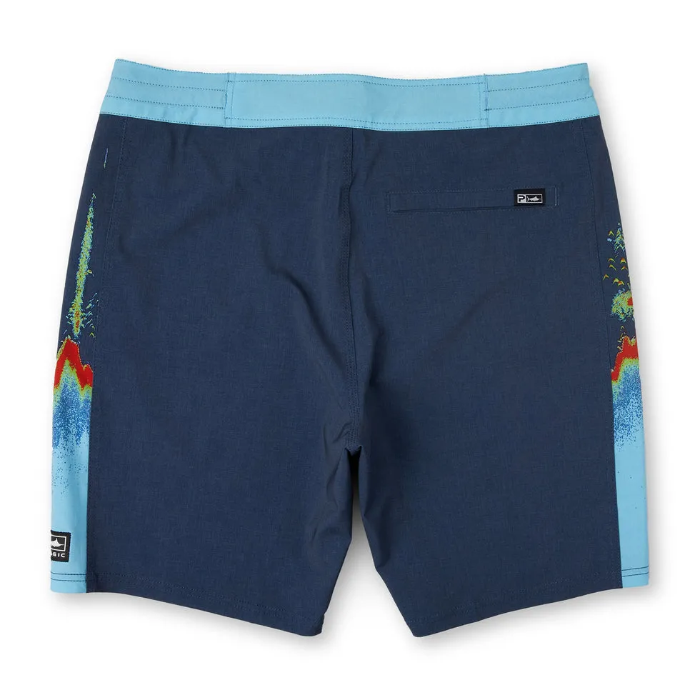 Pelagic Gear - Side Scanner Boardshorts 19" - Sonar Navy