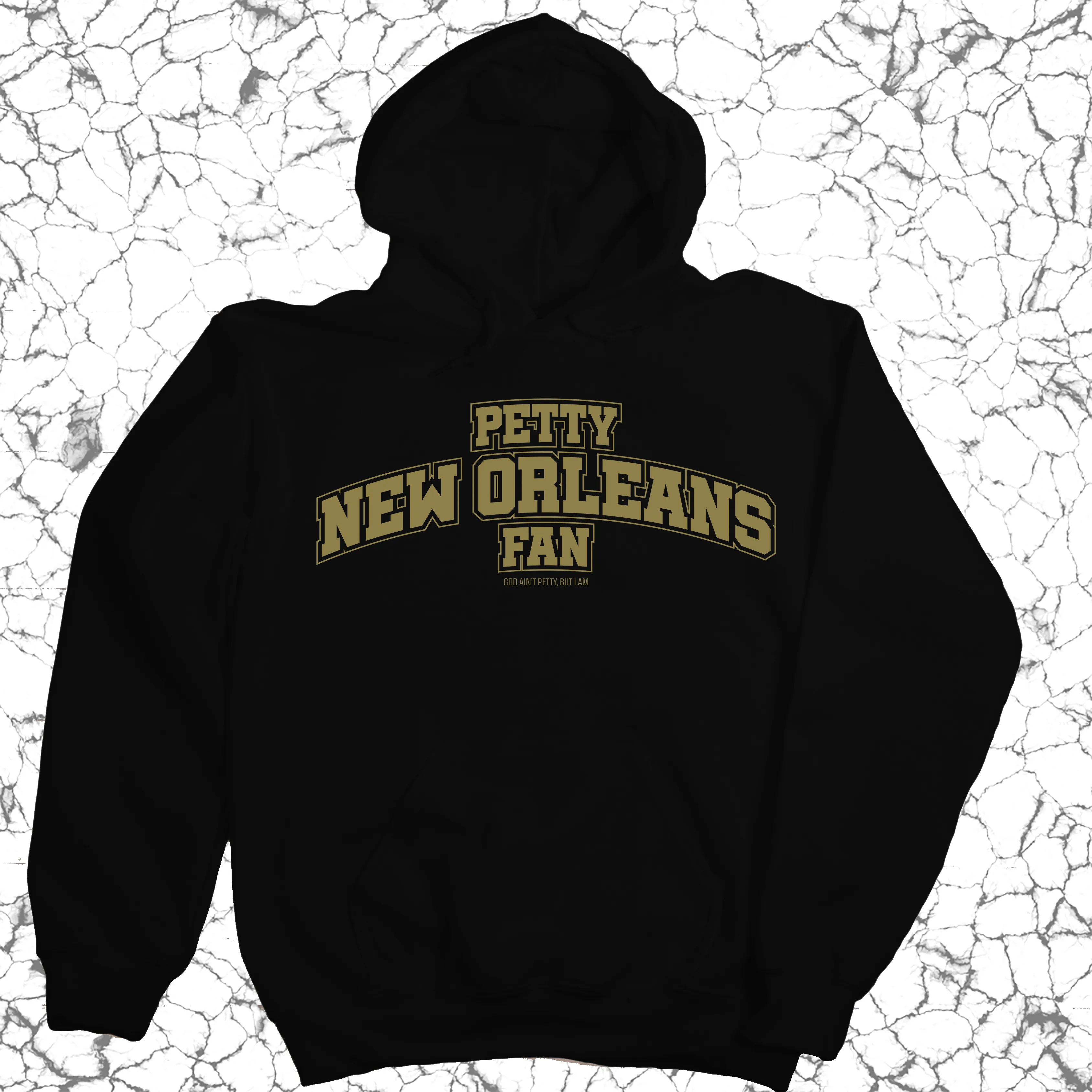 Petty New Orleans Fan Unisex Hoodie (Black/Old Gold)