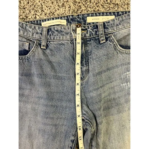 Pilcro &amp; The Letterpress The Hyphen Denim Jean Size 27, Light Wash, Cropped