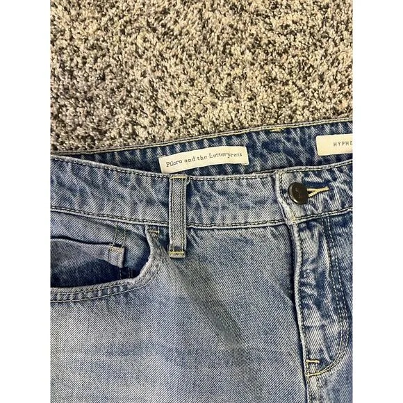 Pilcro &amp; The Letterpress The Hyphen Denim Jean Size 27, Light Wash, Cropped