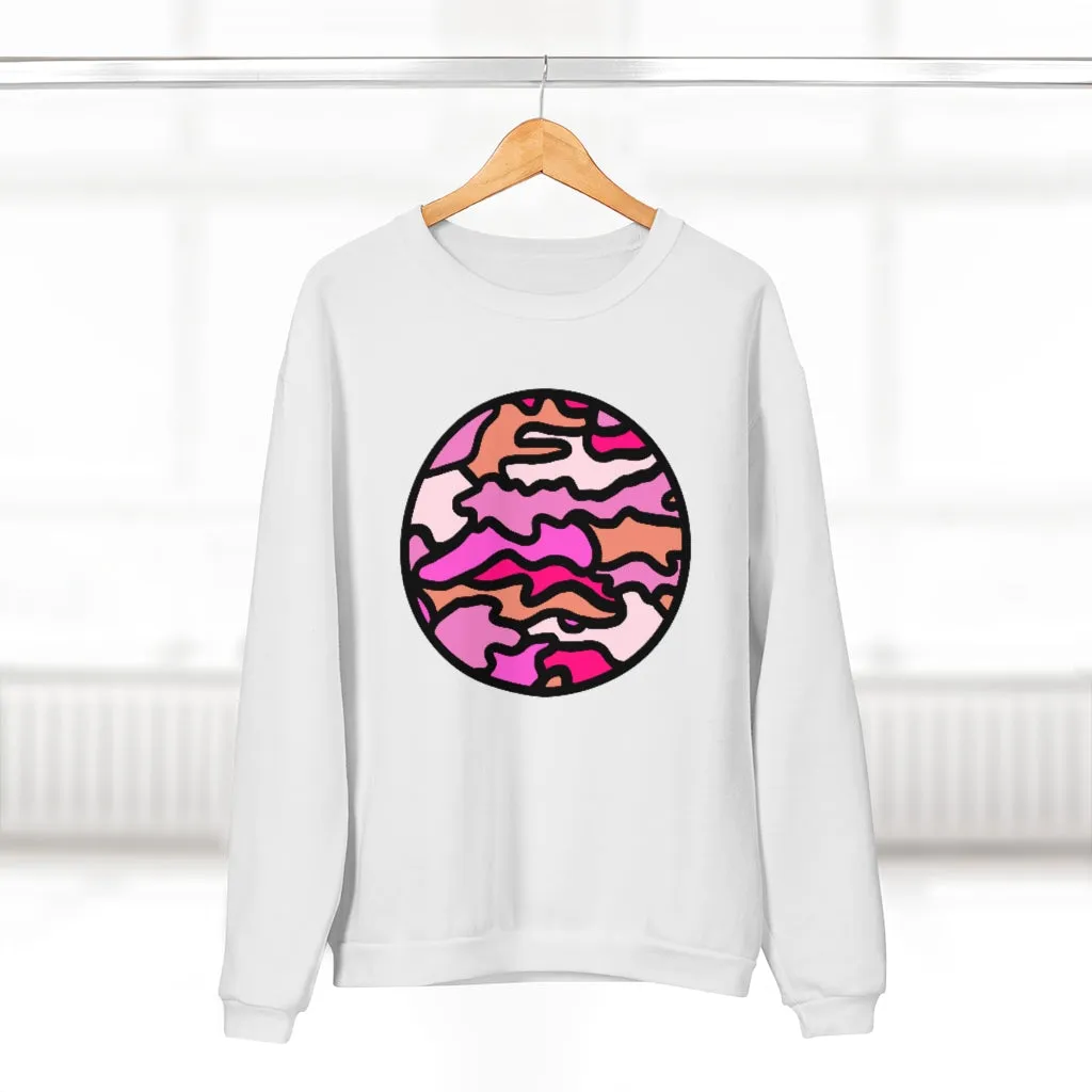 Pink Camo!  Unisex Crew Neck Sweatshirt
