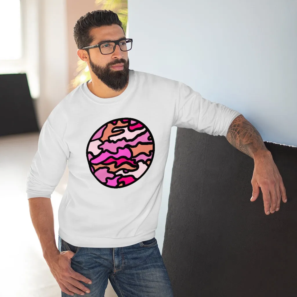 Pink Camo!  Unisex Crew Neck Sweatshirt