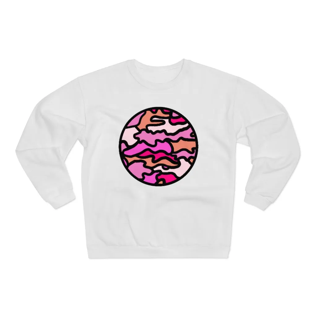 Pink Camo!  Unisex Crew Neck Sweatshirt