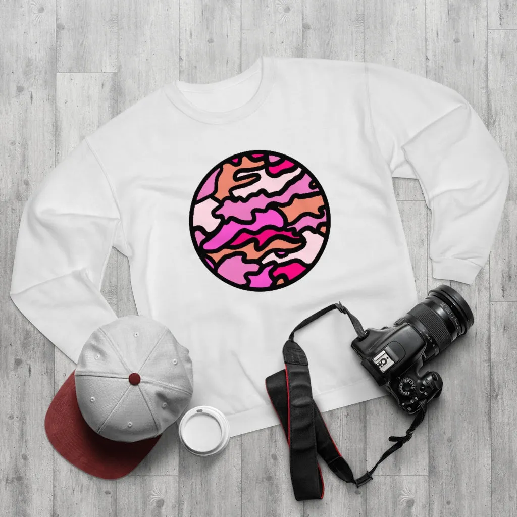 Pink Camo!  Unisex Crew Neck Sweatshirt