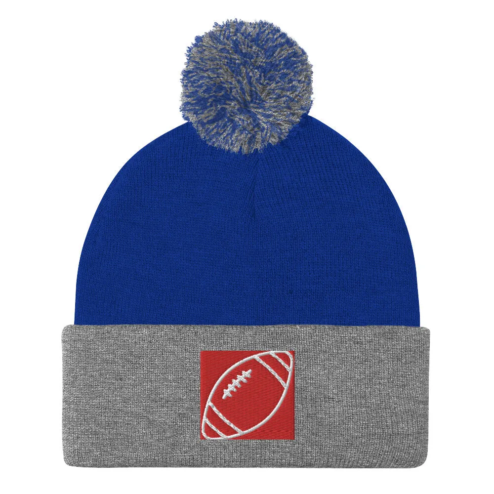 Pom-Pom Beanie, Form-Fitted Beanie Hat, Head-warming Hat, Gift