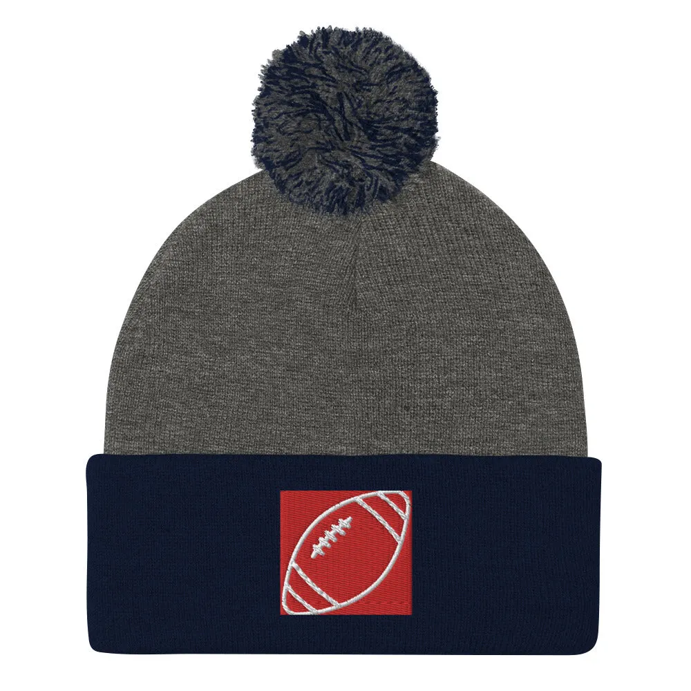 Pom-Pom Beanie, Form-Fitted Beanie Hat, Head-warming Hat, Gift