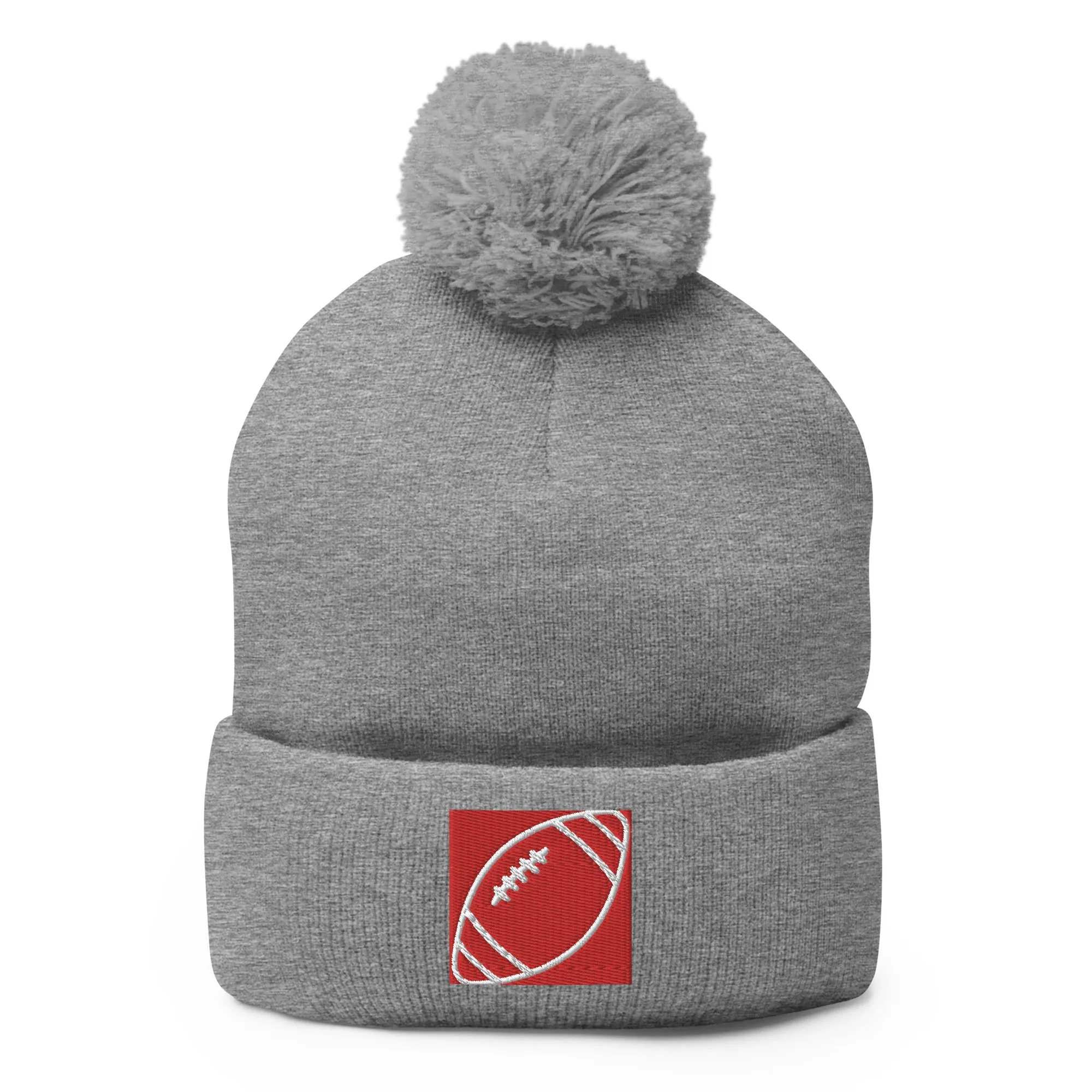 Pom-Pom Beanie, Form-Fitted Beanie Hat, Head-warming Hat, Gift