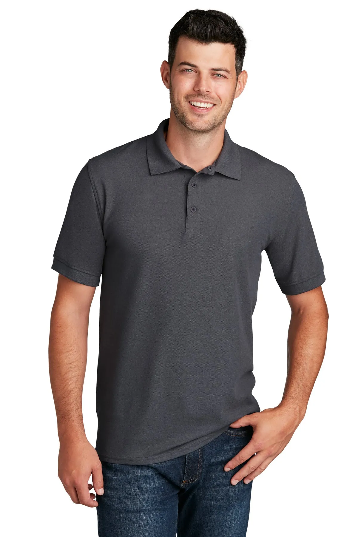 Port & Company Core Blend Pique Polo. KP155 Charcoal