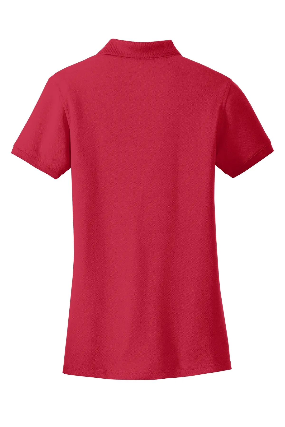 Port Authority Women's Core Classic Pique Polo. L100 Rich Red