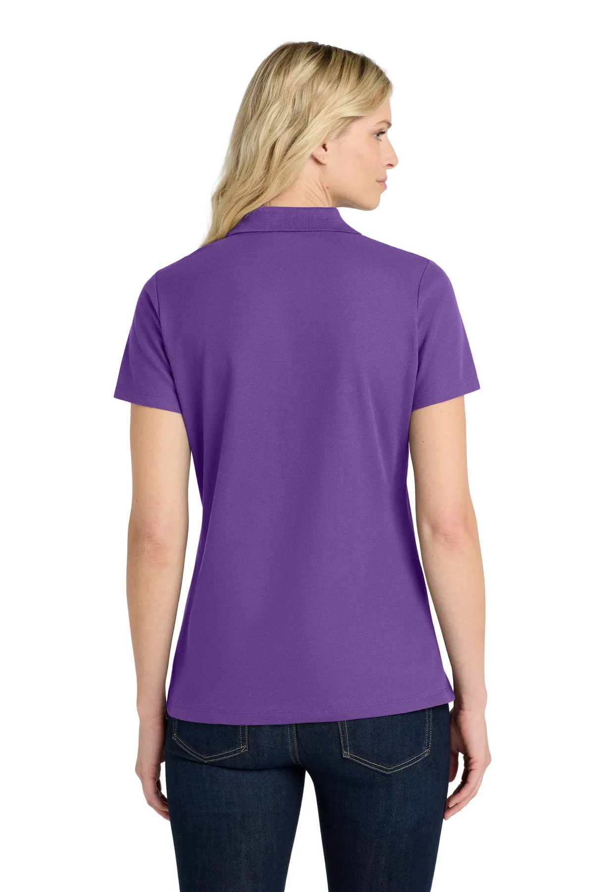Port Authority Women's SuperPro React  Polo. LK810 Purple