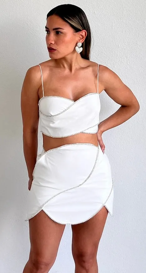Precious Approach Rhinestones Two-Piece Set