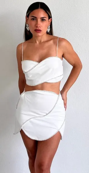 Precious Approach Rhinestones Two-Piece Set