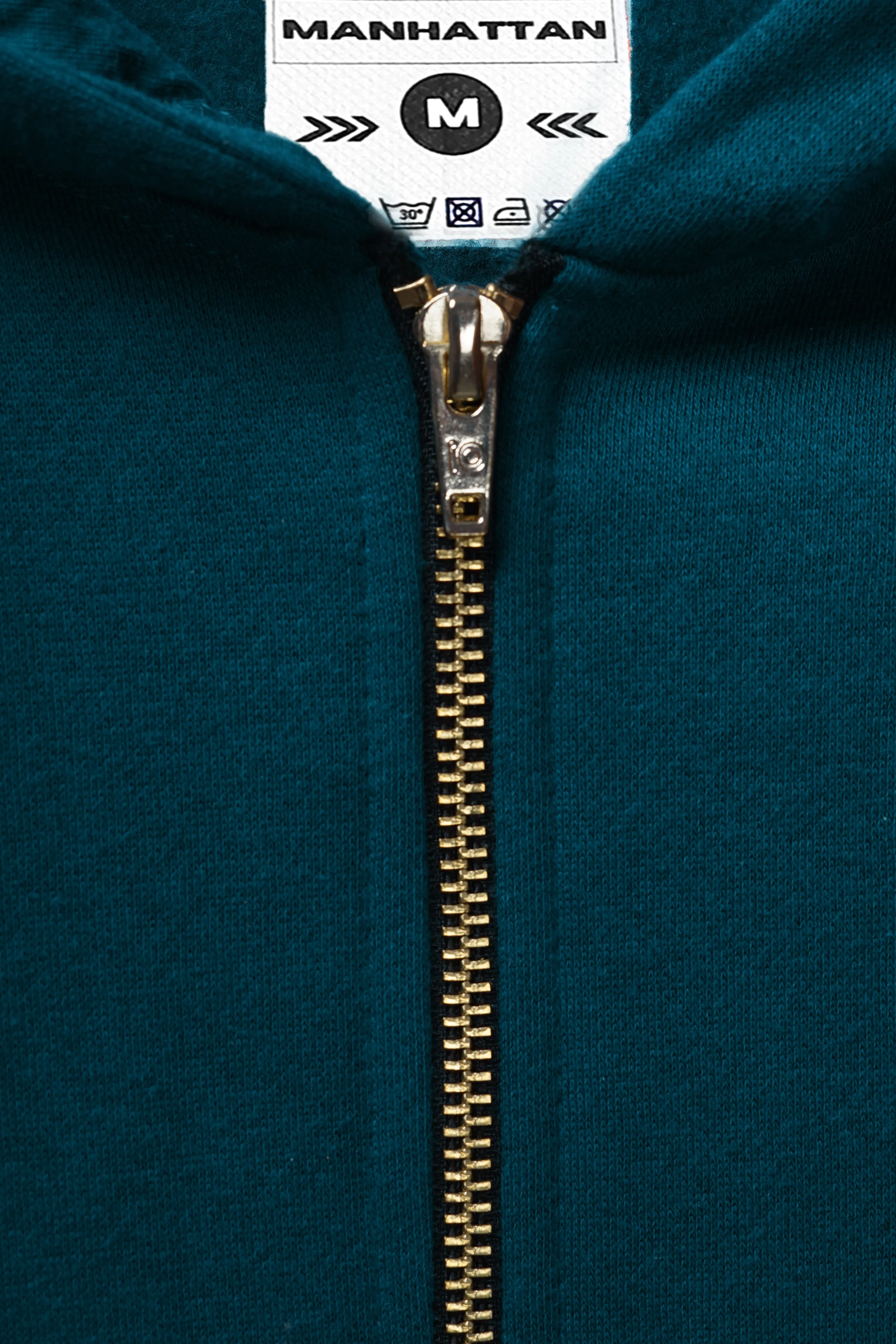 Premium Hoodies Zipper Unisex Teal Green
