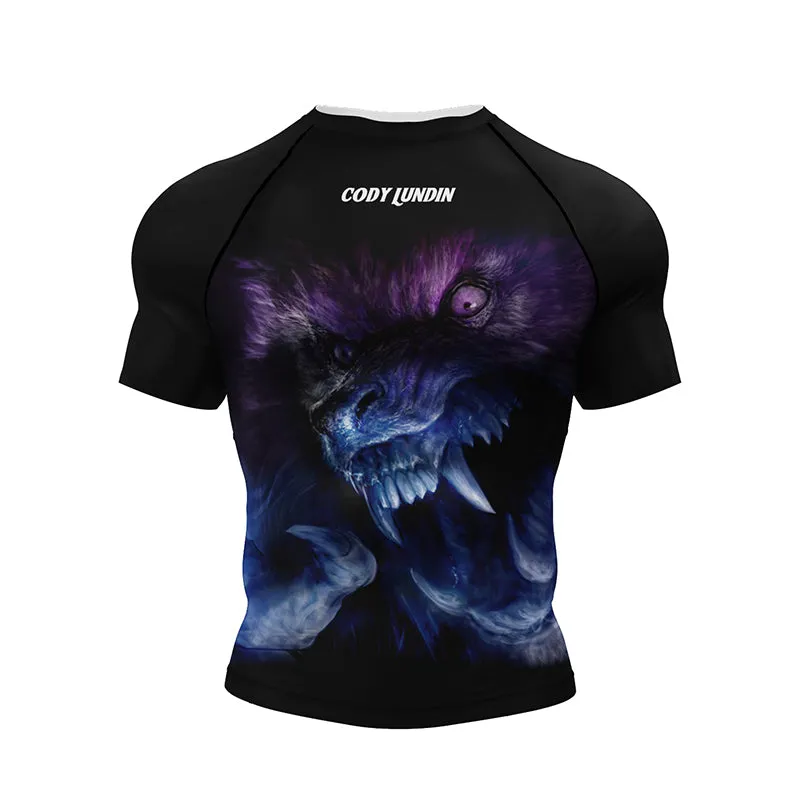 Premium Jiu Jitsu Rash Guard Set – 4-Piece MMA Sportswear Kit for Men, Includes Kimono T-shirt, Pants, Muay Thai Shorts, and BJJ Compression Gear for Gym, Boxing, and Training