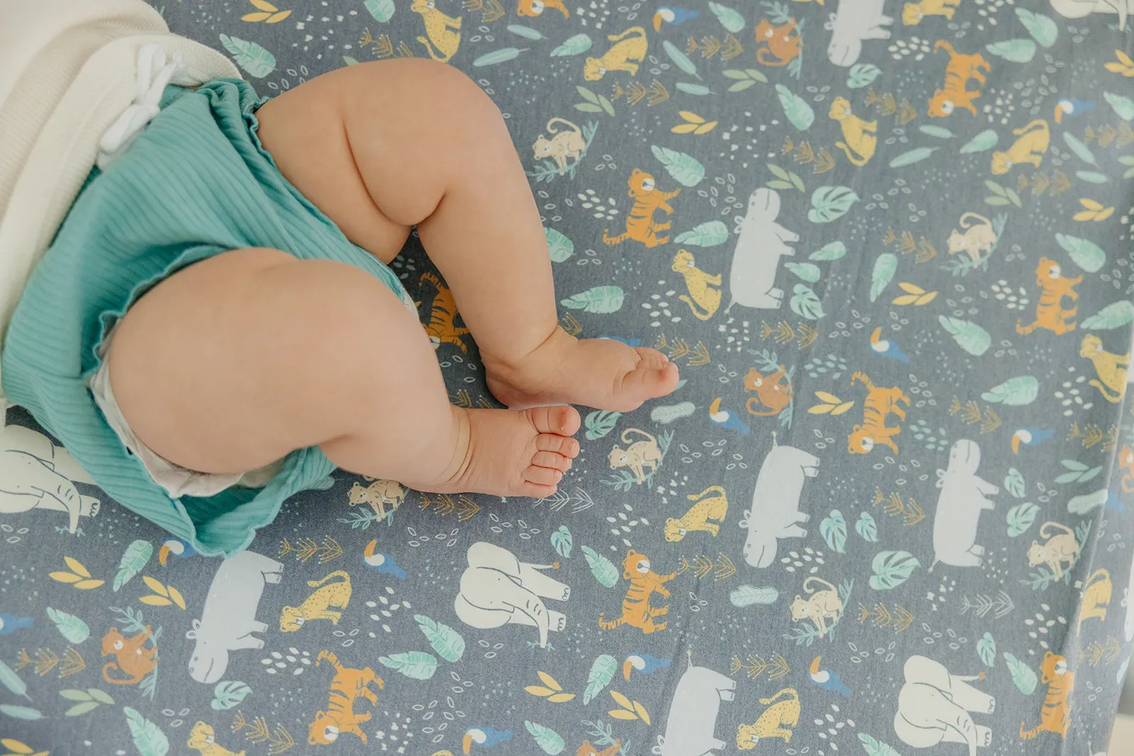 Premium Knit Fitted Crib Sheet - Bengal
