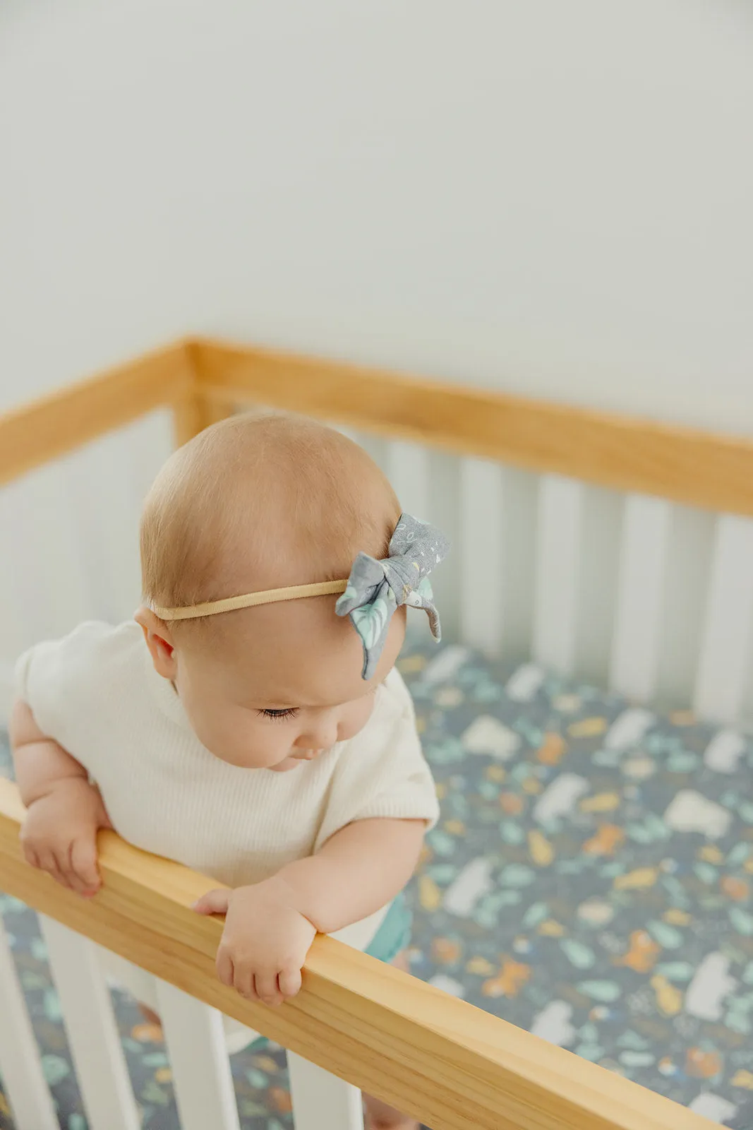 Premium Knit Fitted Crib Sheet - Bengal