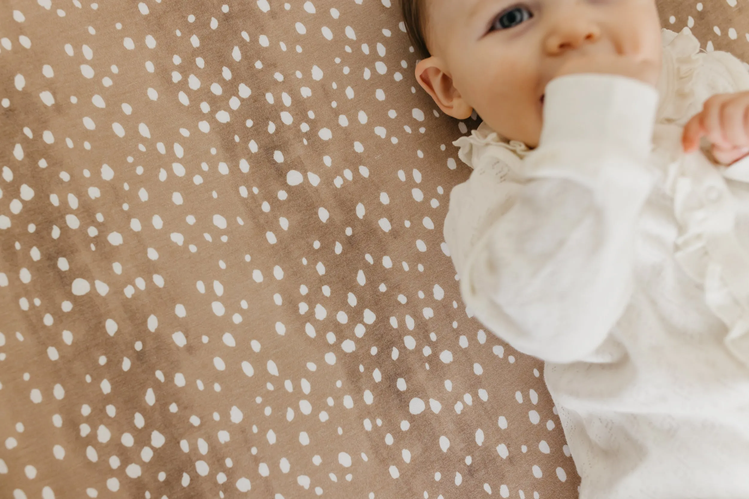 Premium Knit Fitted Crib Sheet - Fawn