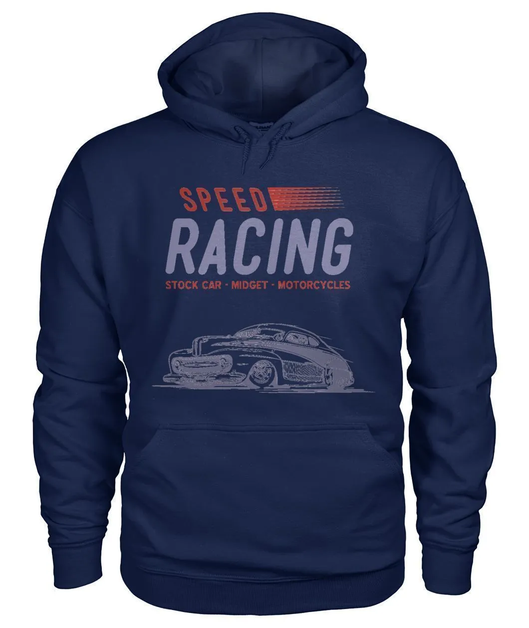 Pull Speed Racing Auto Automobile Gildan Hoodie