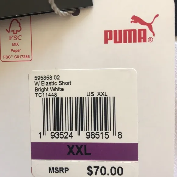 Puma Tennis/Athletic/Athleisure Shorts, XXL, NWT!