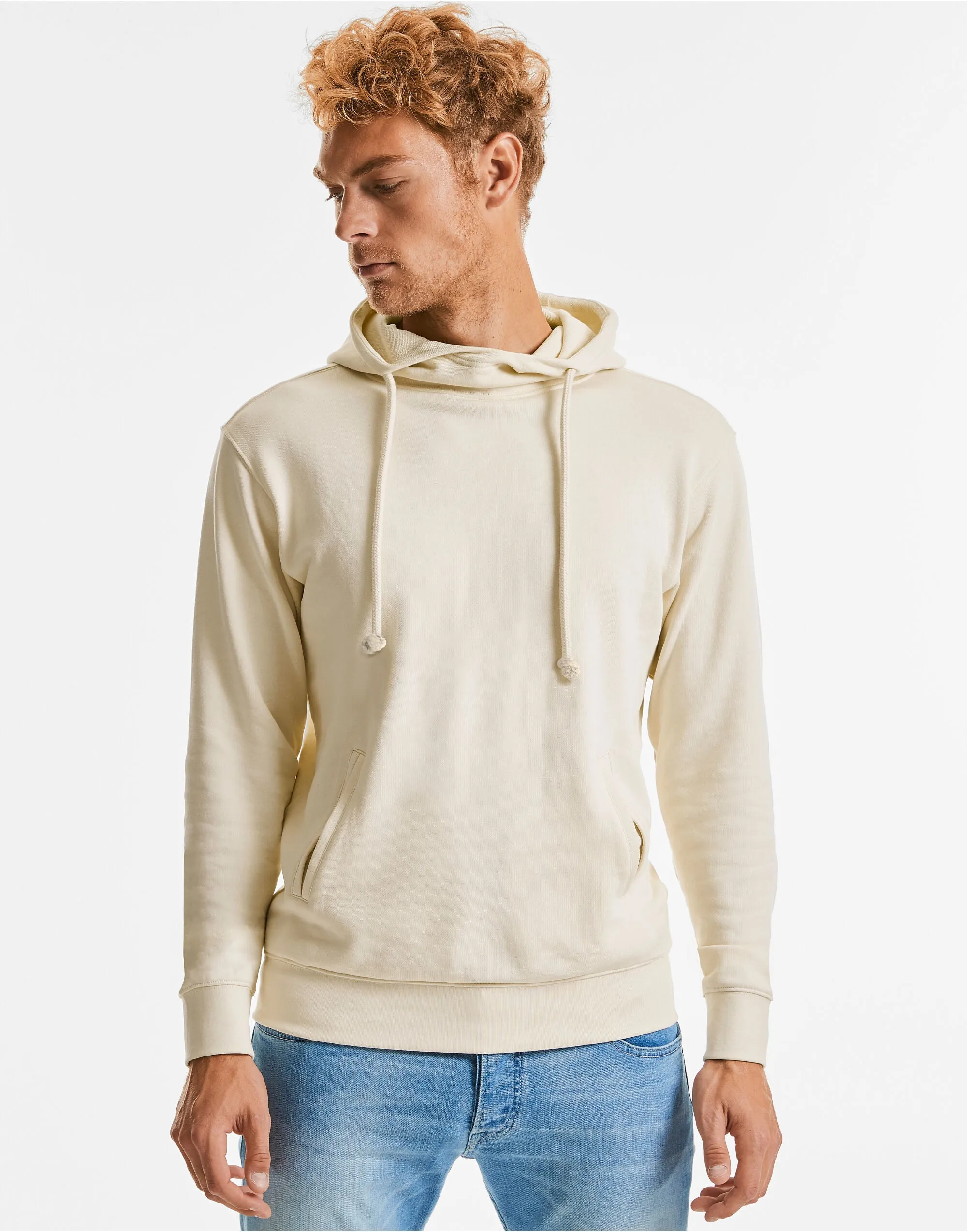 Pure Organic High Collar Hooded Sweatshirt