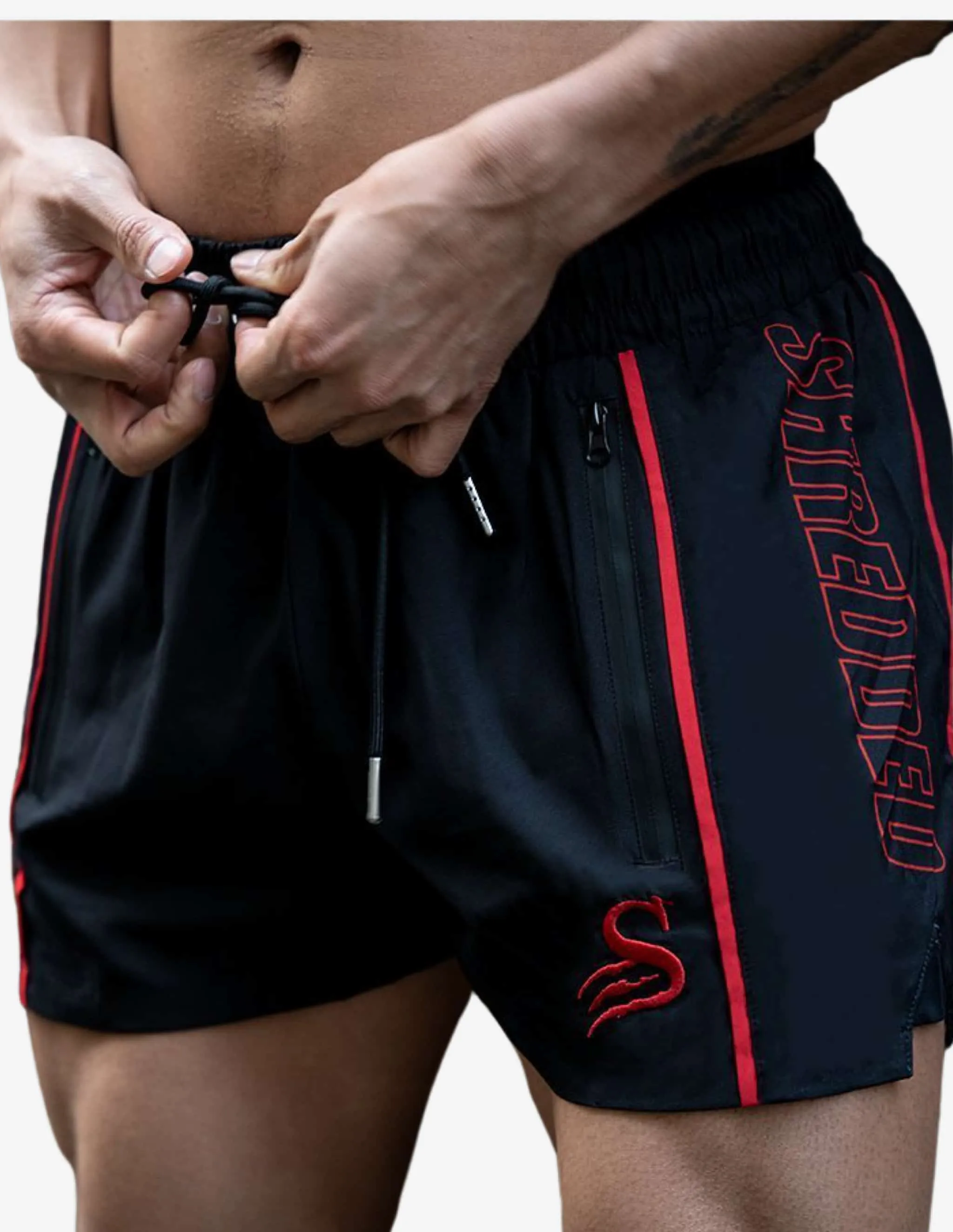 Quads Lifting Shorts - Black / Red