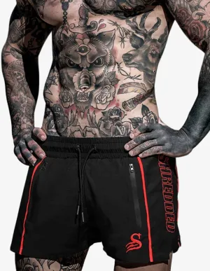 Quads Lifting Shorts - Black / Red
