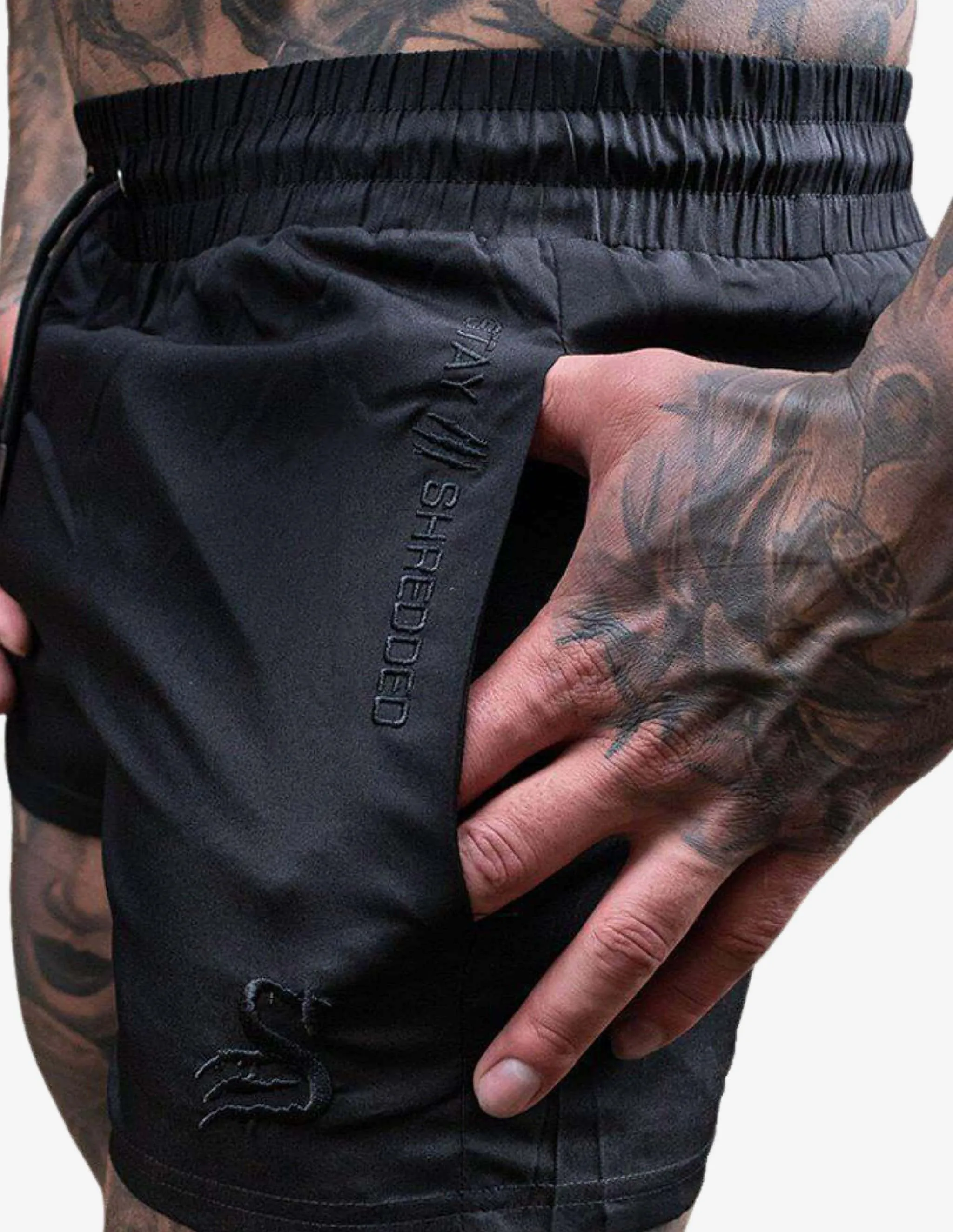 Quads - Lifting Shorts - BLACK/BLACK
