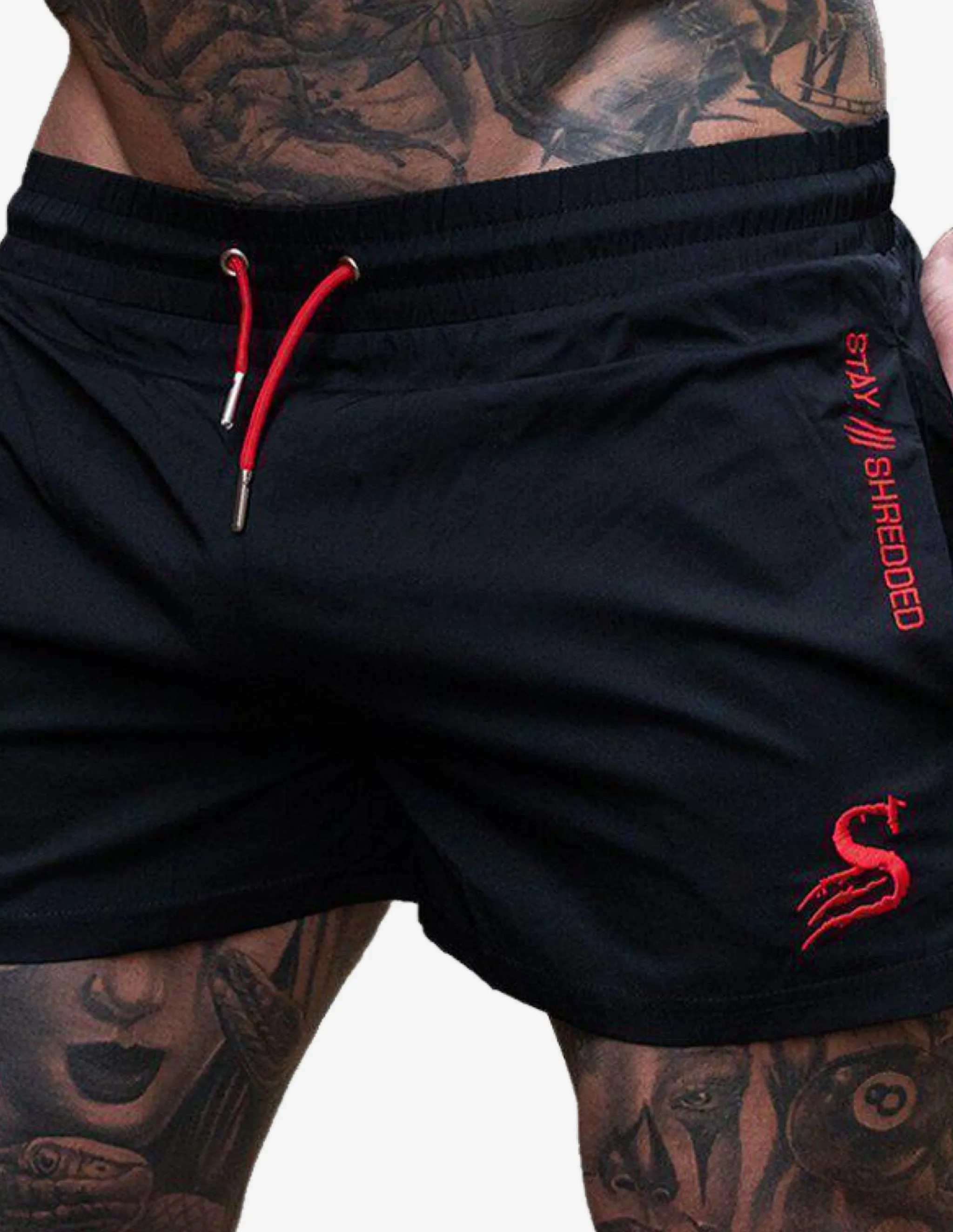 Quads Lifting Shorts - BLACK/RED