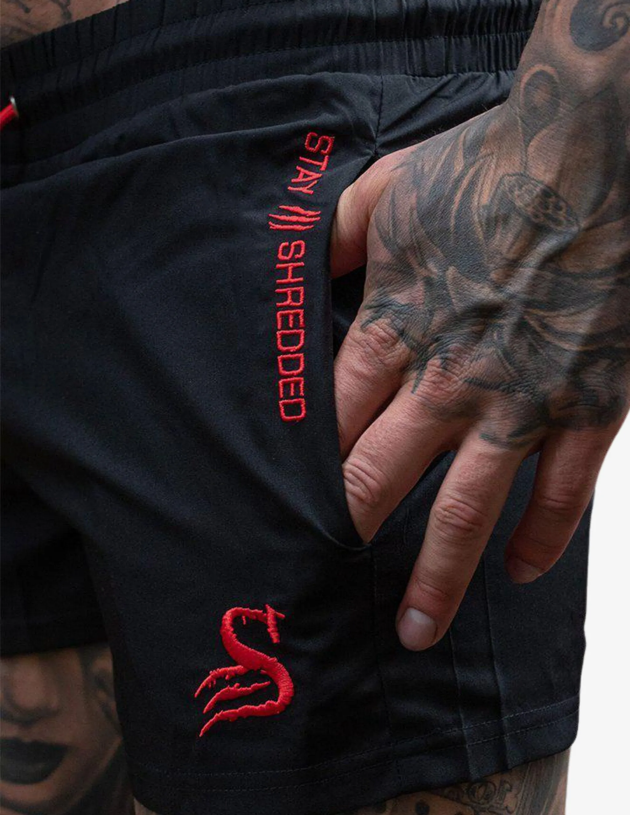Quads Lifting Shorts - BLACK/RED
