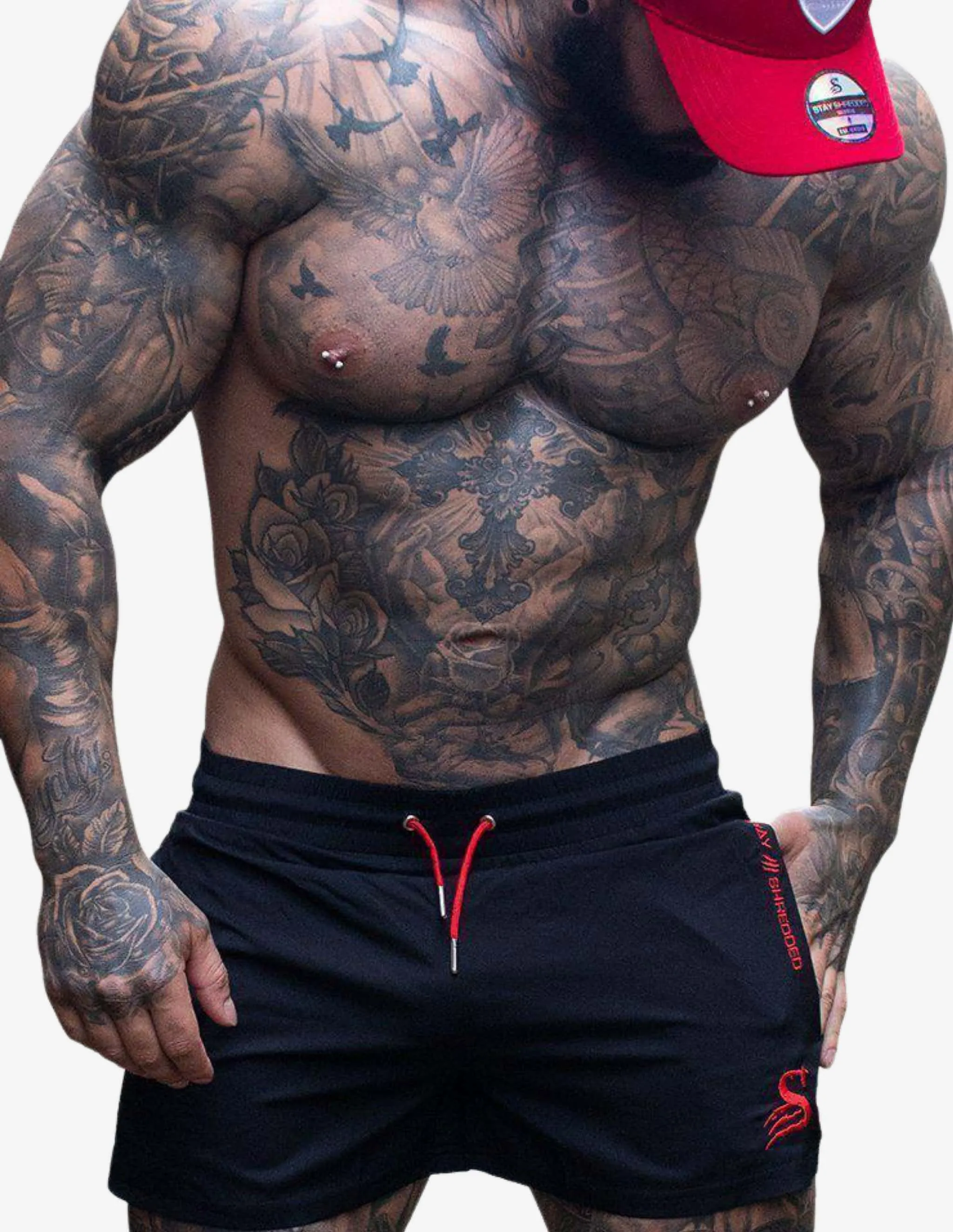 Quads Lifting Shorts - BLACK/RED