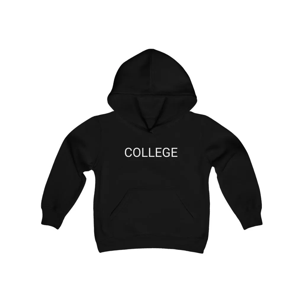 "COLLEGE" Youth Heavy Blend Hooded Sweatshirt