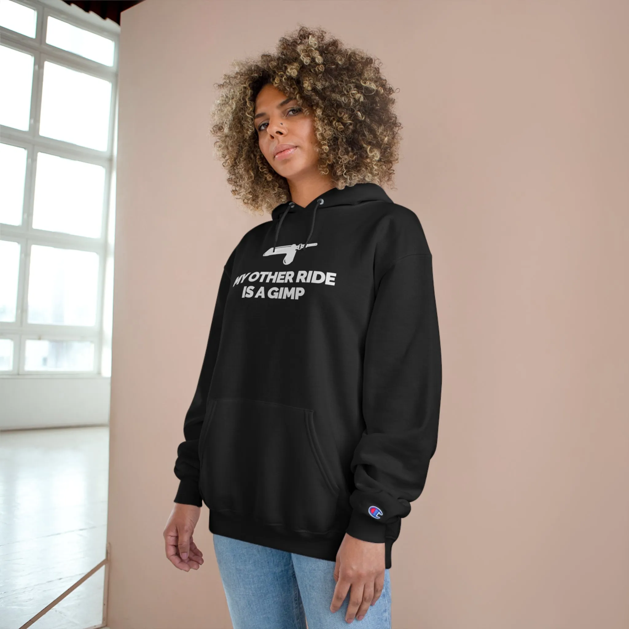"My Other Ride Is A Gimp" Women's Champion Hoodie