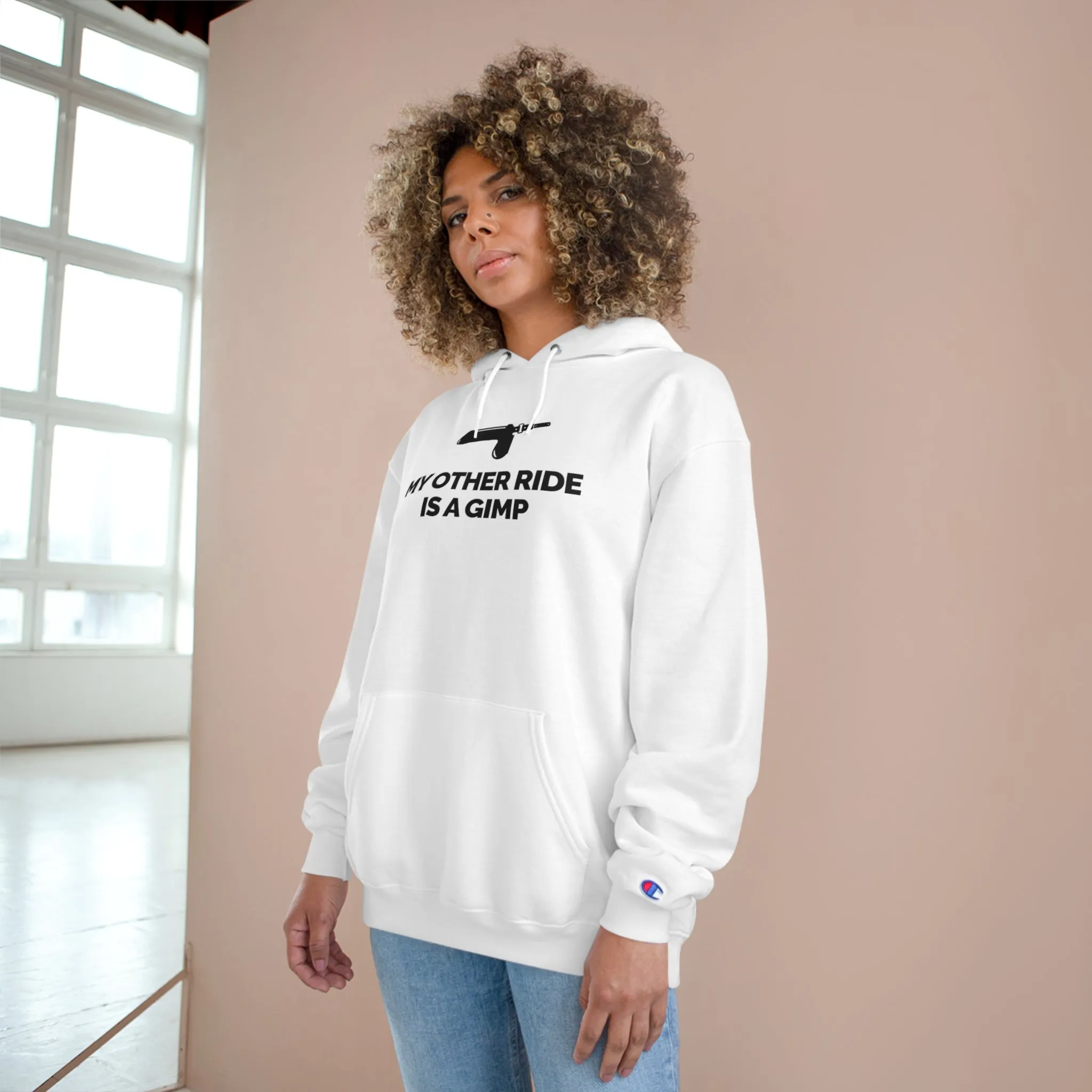 "My Other Ride Is A Gimp" Women's Champion Hoodie