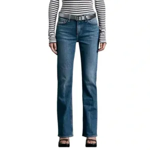 RAG &amp; BONE Straight Leg High Rise Cropped Jeans Medium Wash Women's Size 25