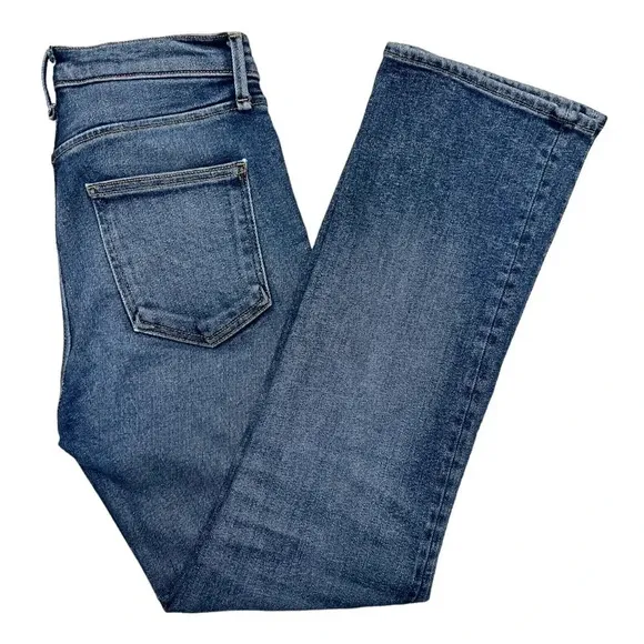 RAG &amp; BONE Straight Leg High Rise Cropped Jeans Medium Wash Women's Size 25