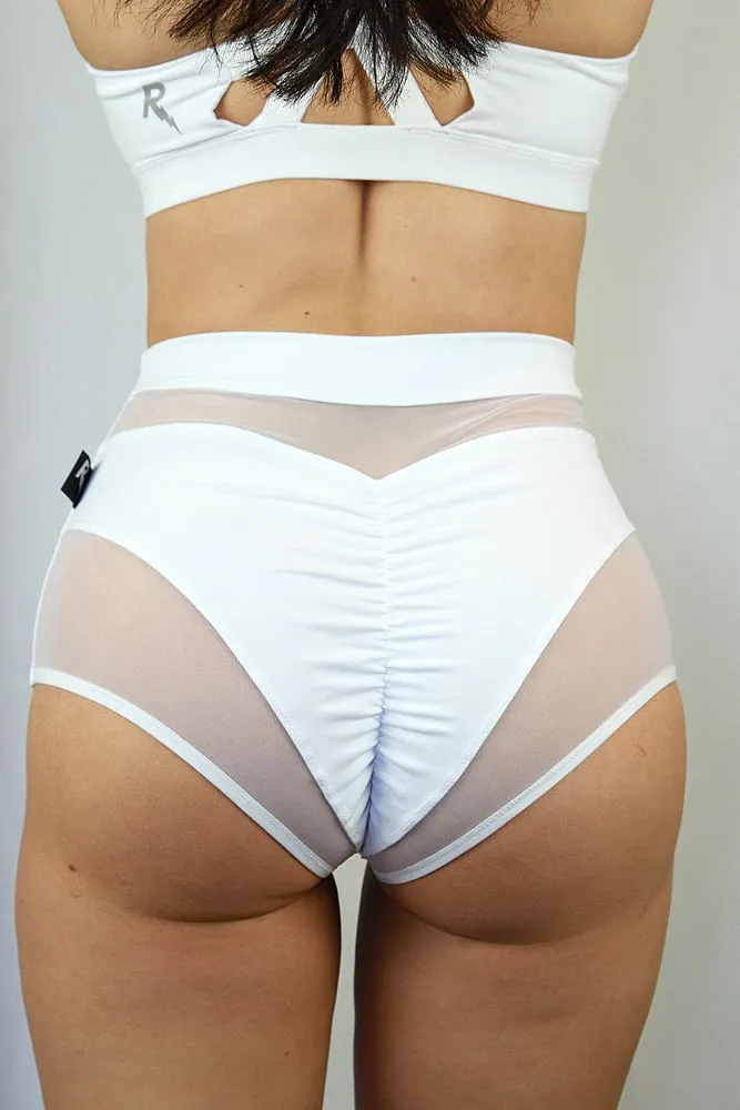 Rarr Maddox Super High Waist Short - White