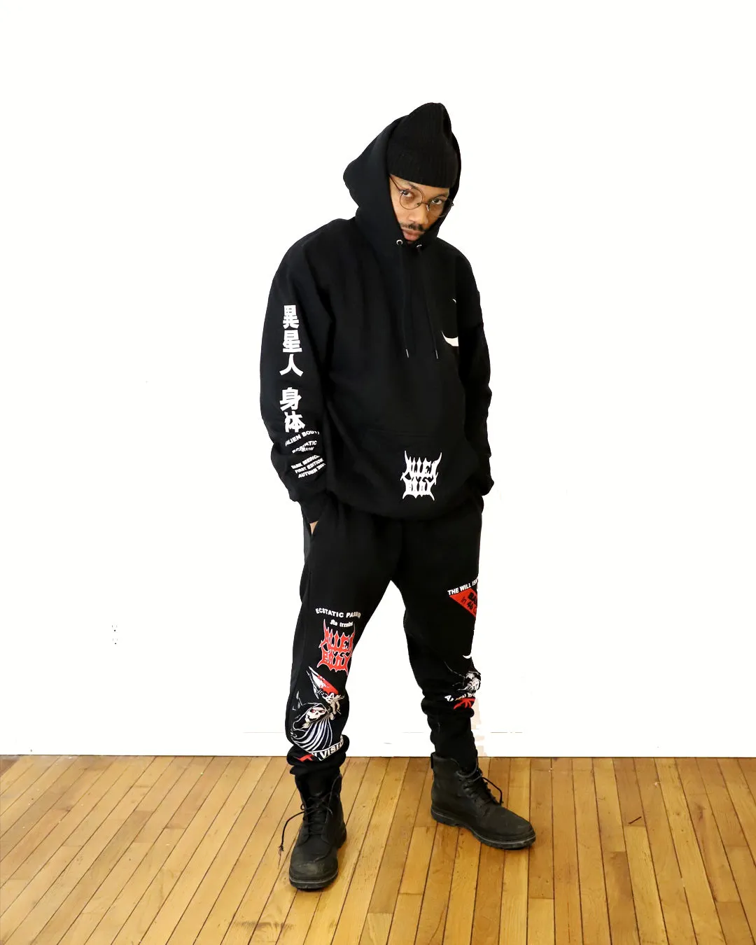 RAW VISION HOODIE (MIDNIGHT BLACK)