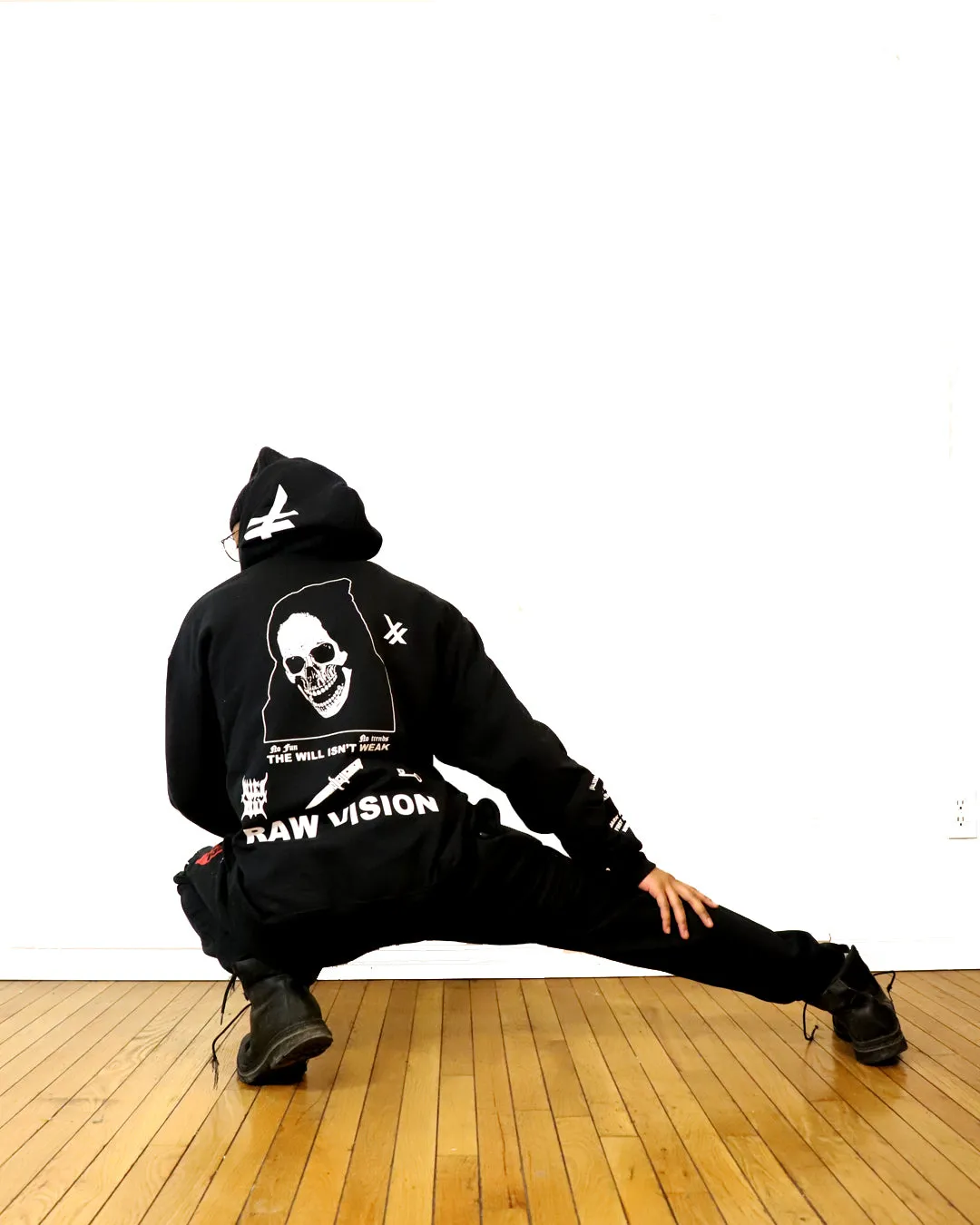 RAW VISION HOODIE (MIDNIGHT BLACK)