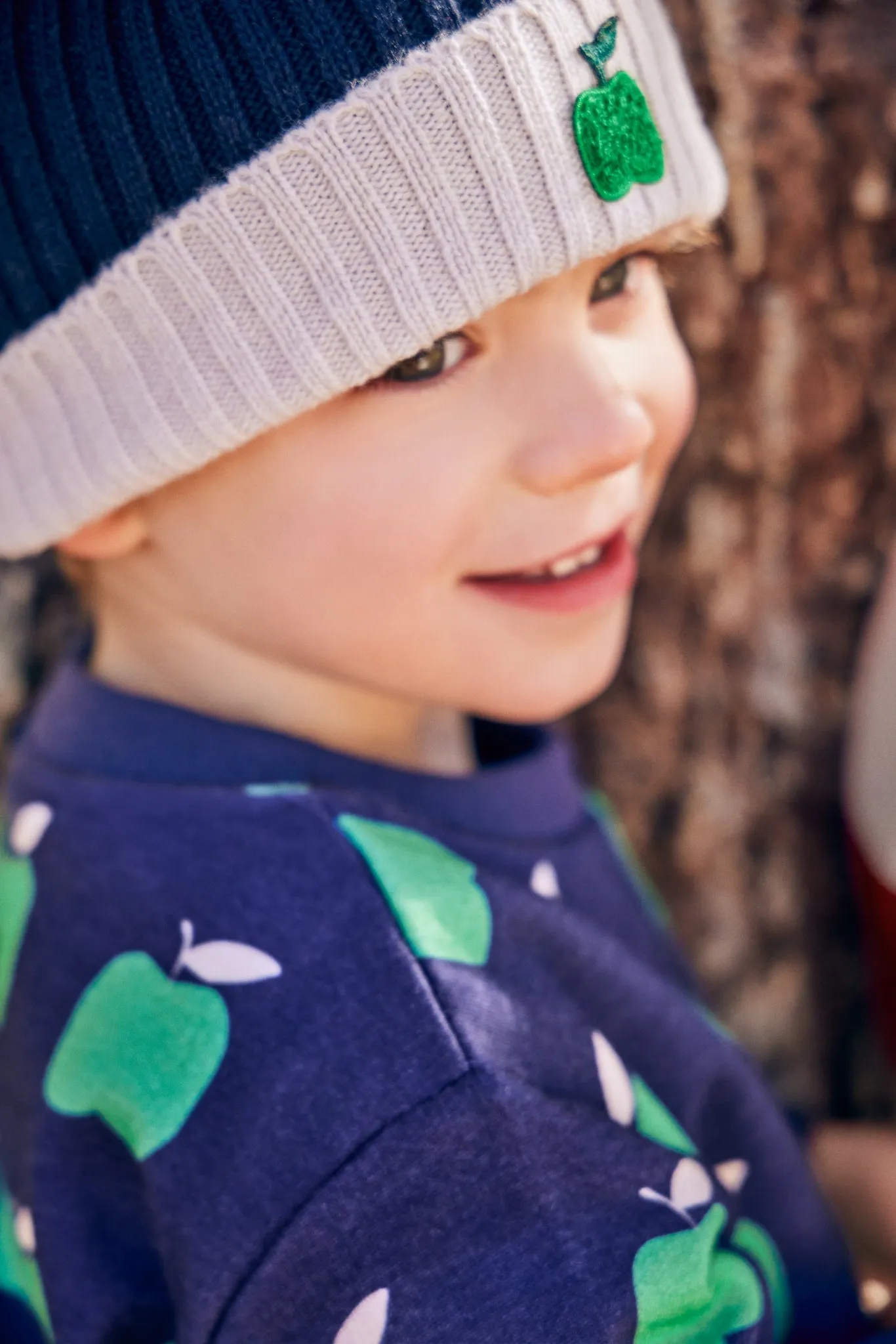 Recycled Cotton Green Apple Kid Sweatshirt