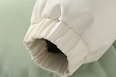Relaxed-Fit Windproof Puffer Jacket with Stand-Up Collar