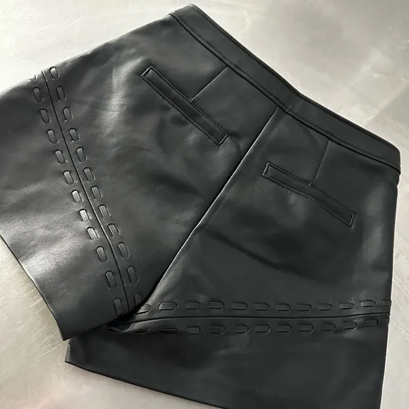 REVOLVE BLANKNYC Faux leather short in opening act