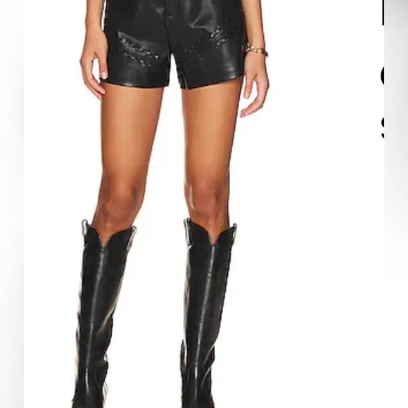 REVOLVE BLANKNYC Faux leather short in opening act