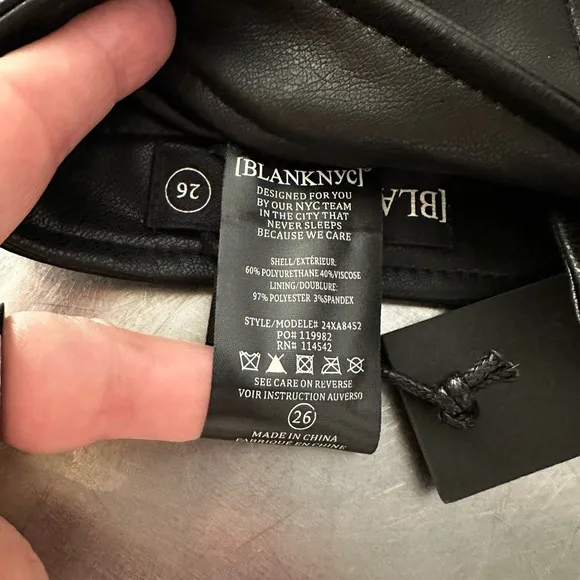 REVOLVE BLANKNYC Faux leather short in opening act